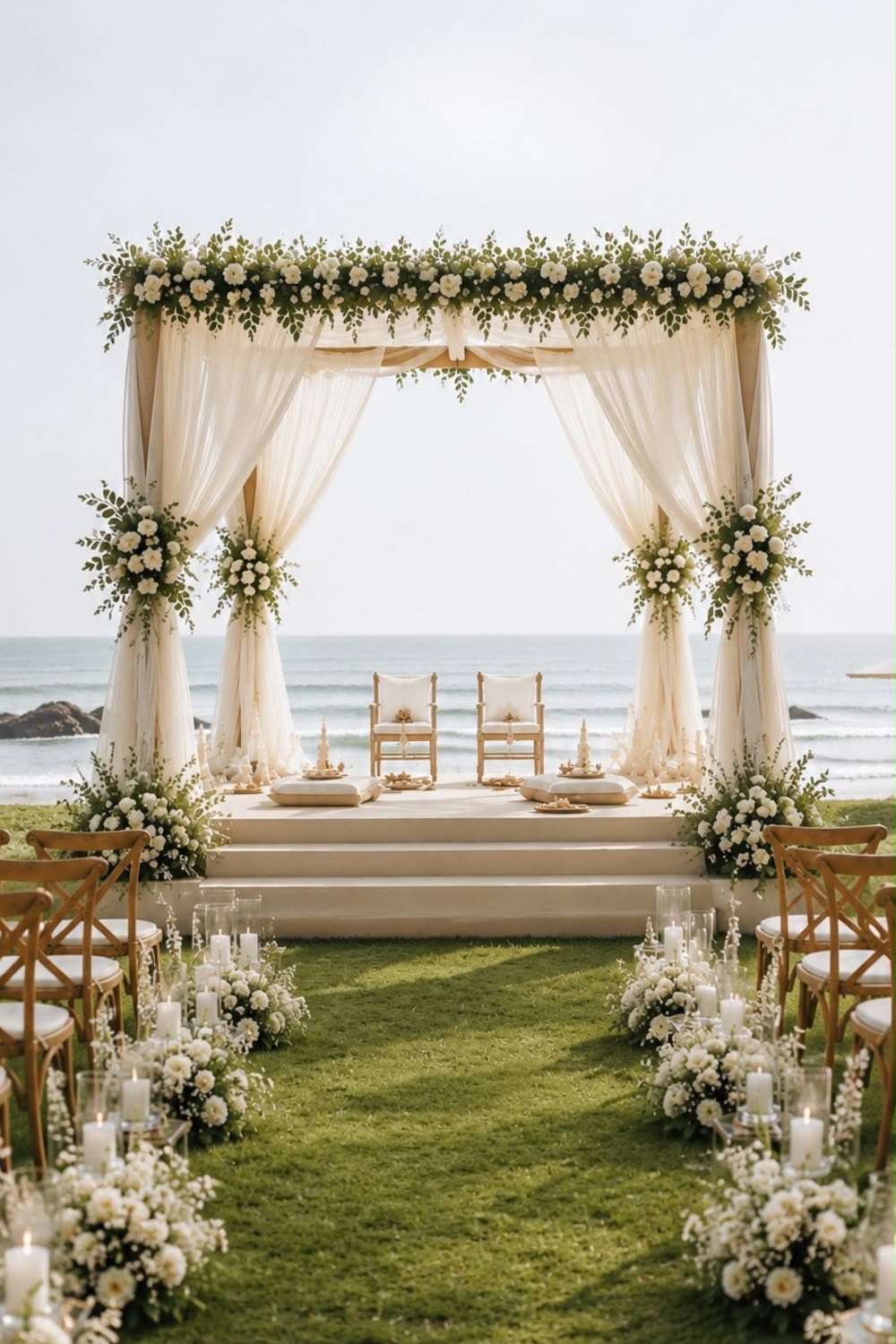Wedding canopy by the sea
